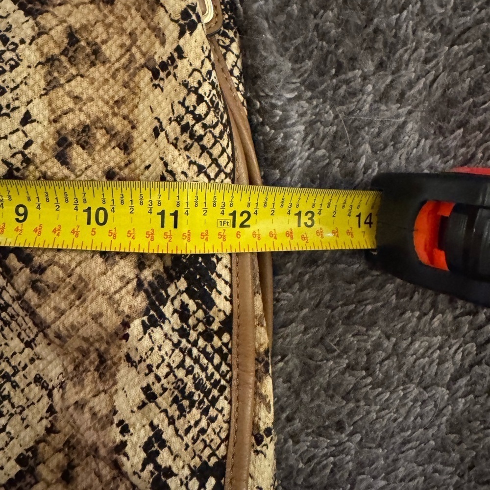 COACH Vintage Madison Phoebe Canvas Python Snakeskin Shoulder Bag - Picture 12 of 16